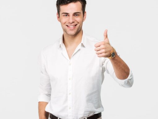 Camisa formal masculina blanca
