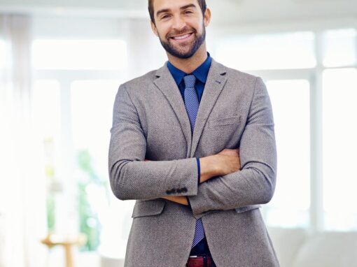Traje casual color gris solido