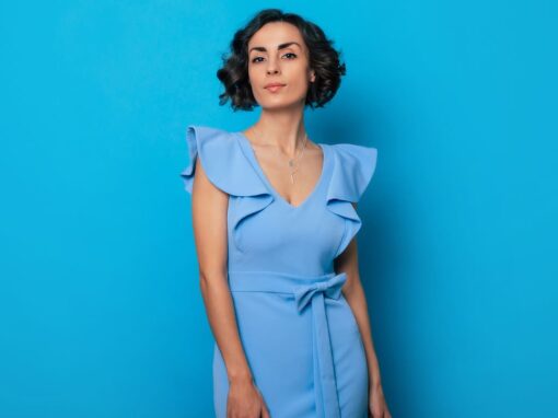 Vestido largo formal escotado